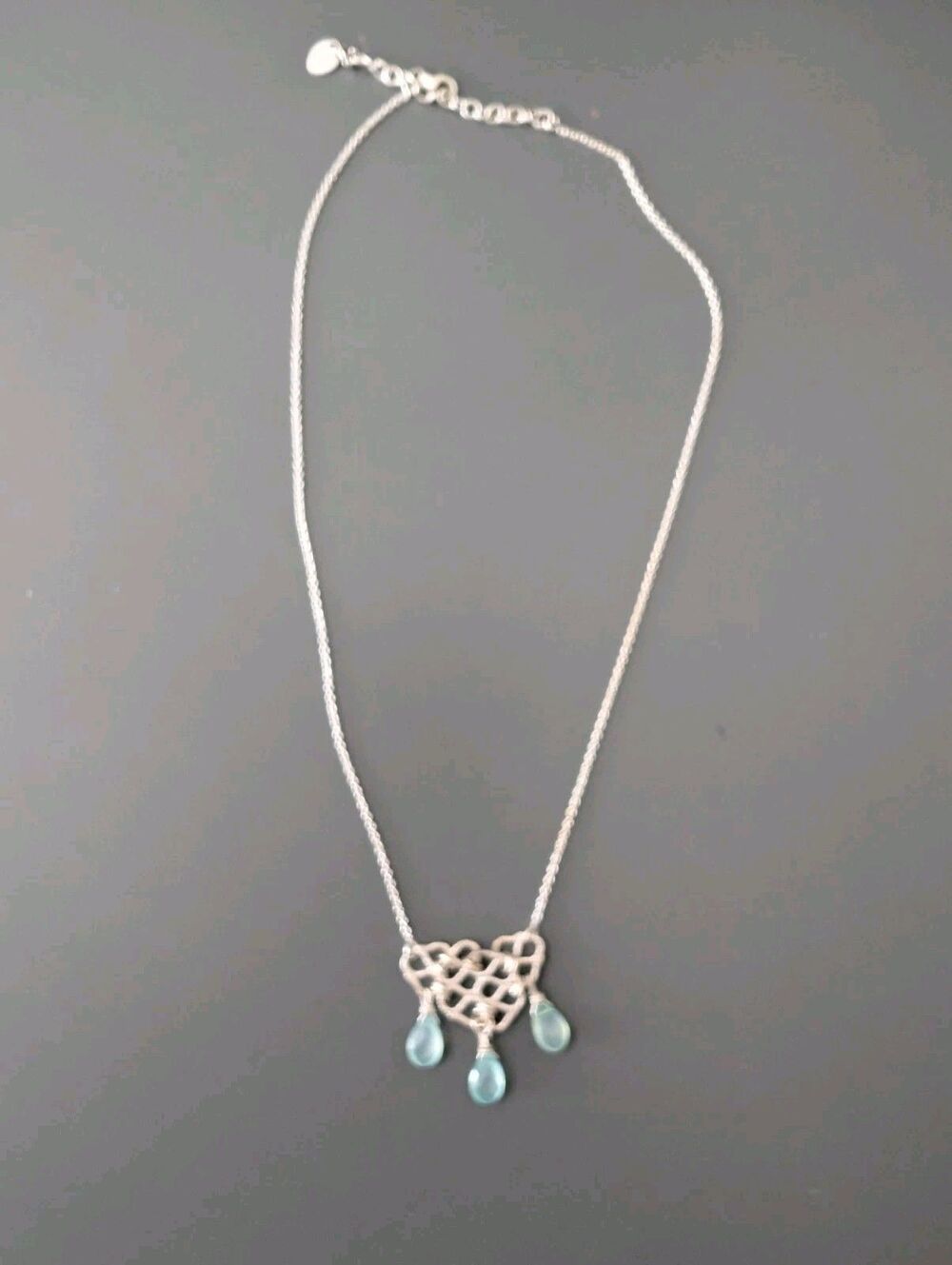 Sterling AV 925 Silver Necklace seaglass ? pendant